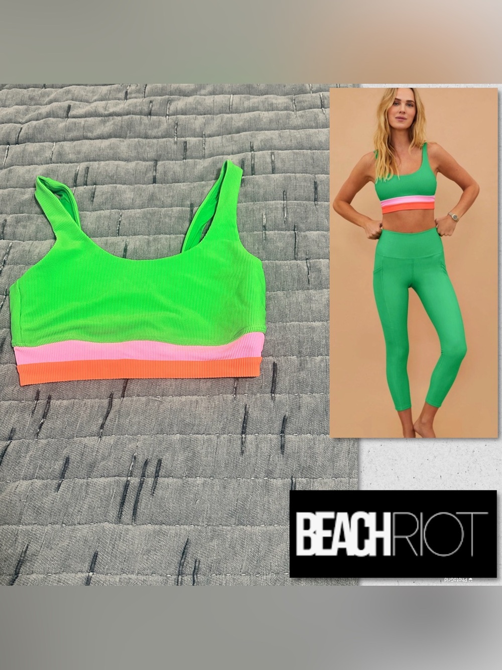 Beach Riot Sports Bra or Swim Top